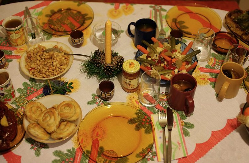 Трапезата на Бъдни вечер